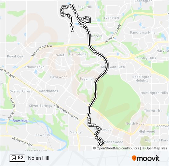 82 Bus Line Map