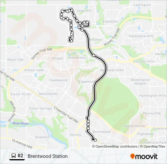 82 Bus Line Map