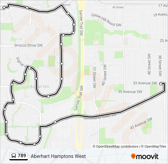 789 Bus Line Map