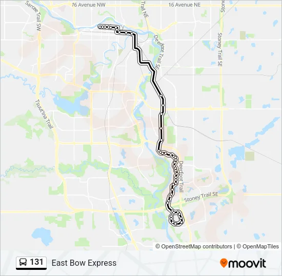 131 Bus Line Map