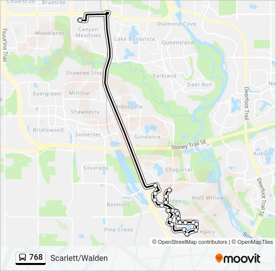 768 Bus Line Map