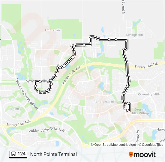 124 Bus Line Map