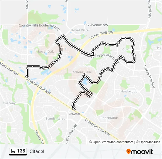 138 Bus Line Map