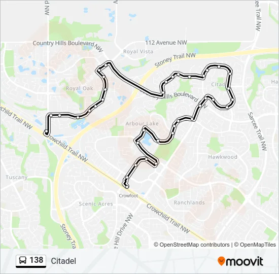 138 Bus Line Map
