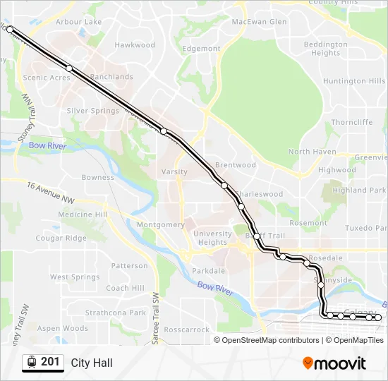 201 Light Rail Line Map