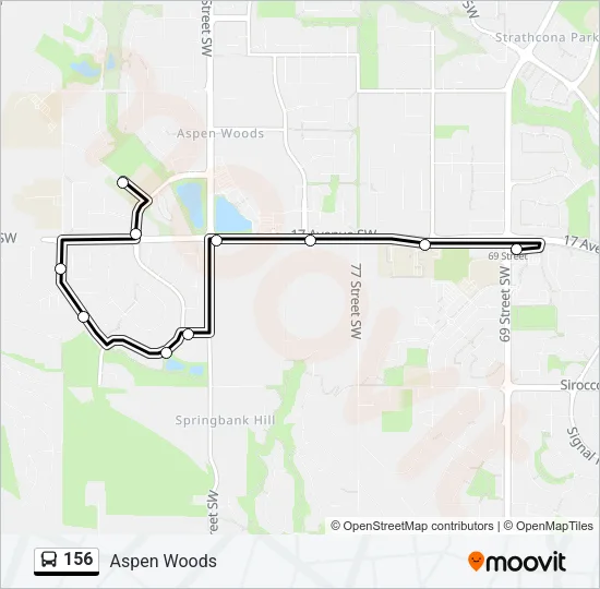 156 Bus Line Map
