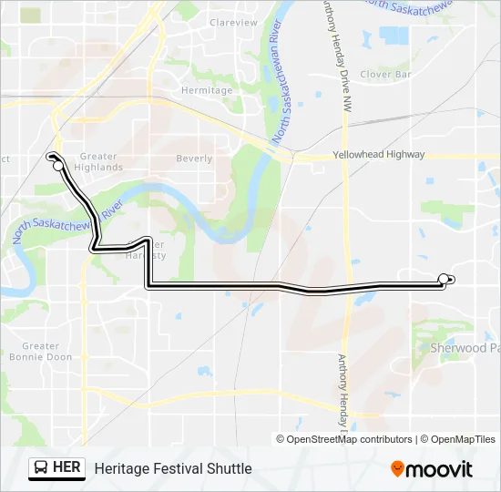 HER Bus Line Map