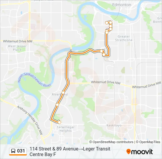 031 Bus Line Map