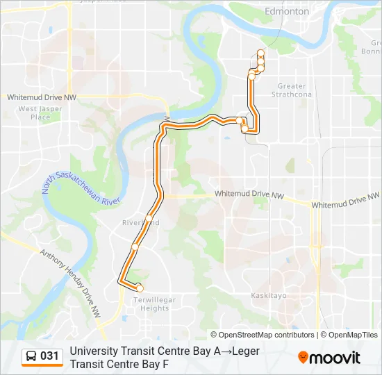 031 Bus Line Map