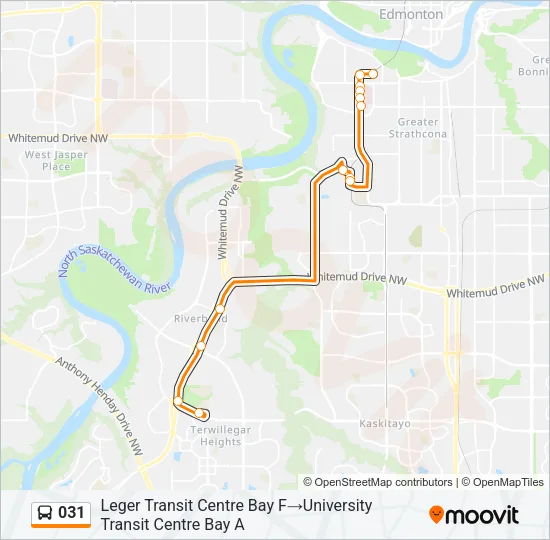 031 Bus Line Map