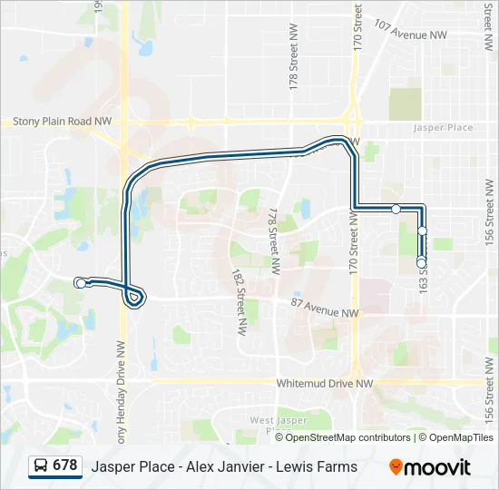 678 Bus Line Map