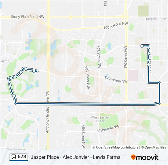 678 Bus Line Map