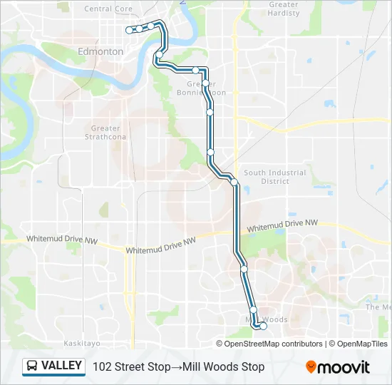 VALLEY Bus Line Map