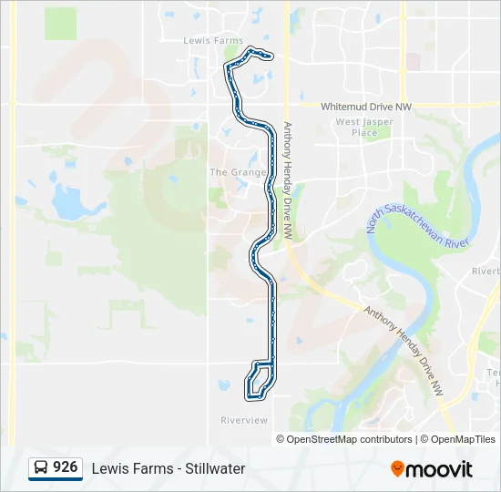 926 Bus Line Map