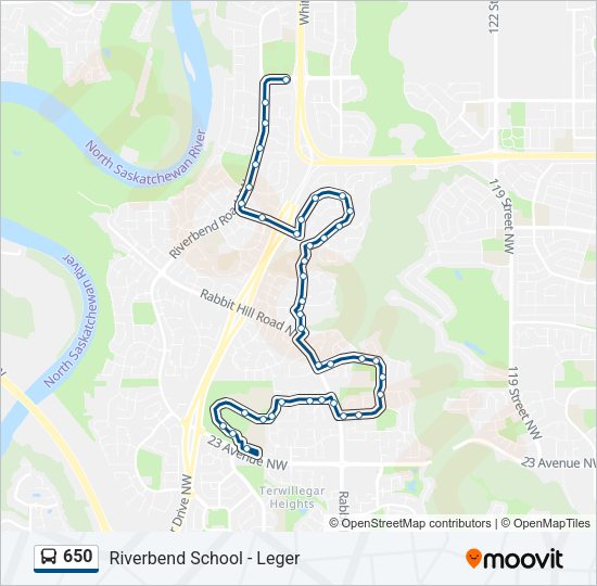 650 bus Line Map