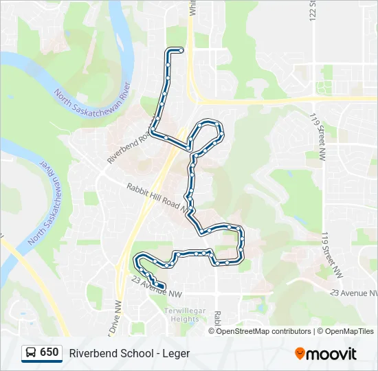 650 Bus Line Map