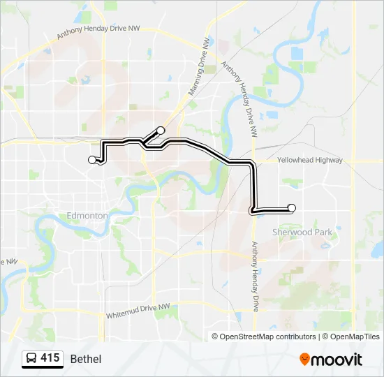 415 Bus Line Map