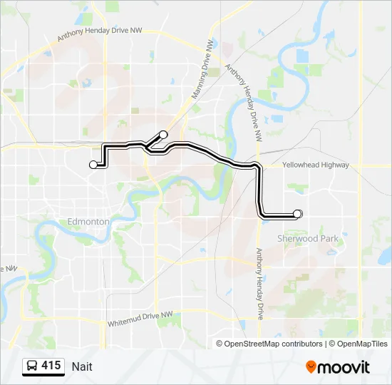 415 Bus Line Map