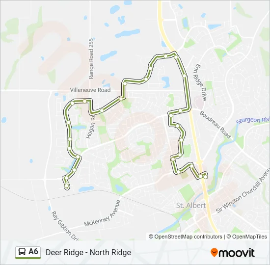 A6 Bus Line Map