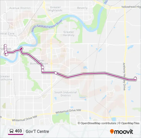 403 Bus Line Map