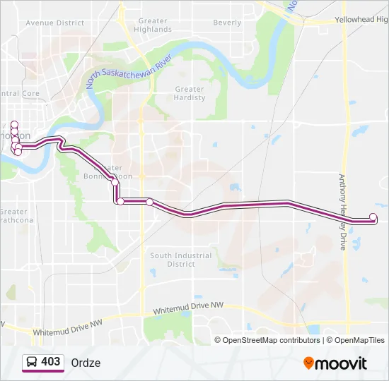 403 Bus Line Map