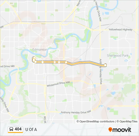 404 Bus Line Map