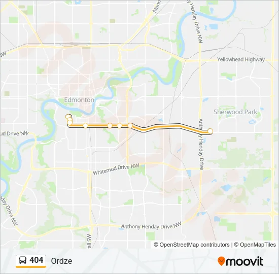 404 Bus Line Map