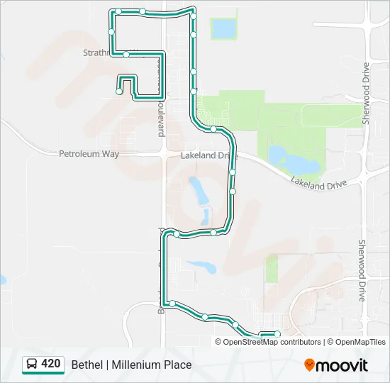 420 Bus Line Map