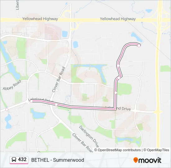 432 Bus Line Map
