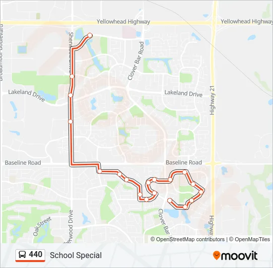 440 Bus Line Map