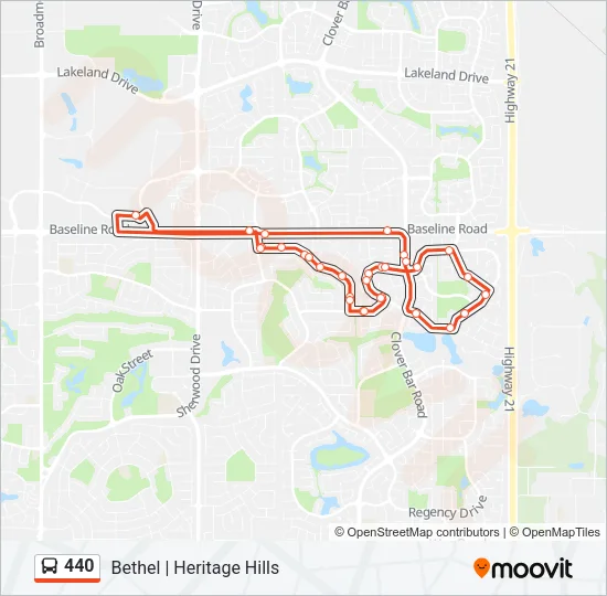 440 Bus Line Map