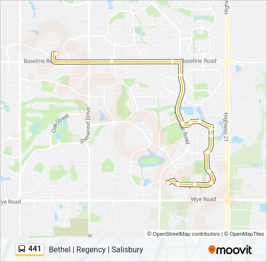441 Bus Line Map