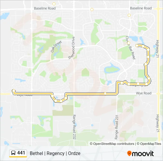 441 Bus Line Map