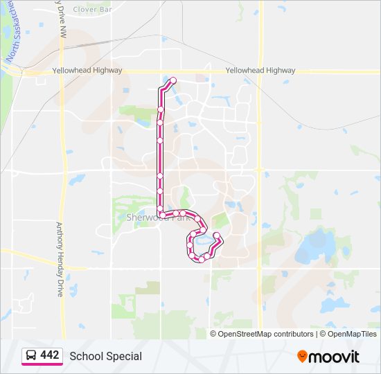 442 Bus Line Map