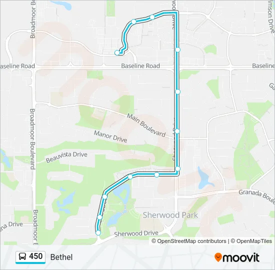 450 Bus Line Map