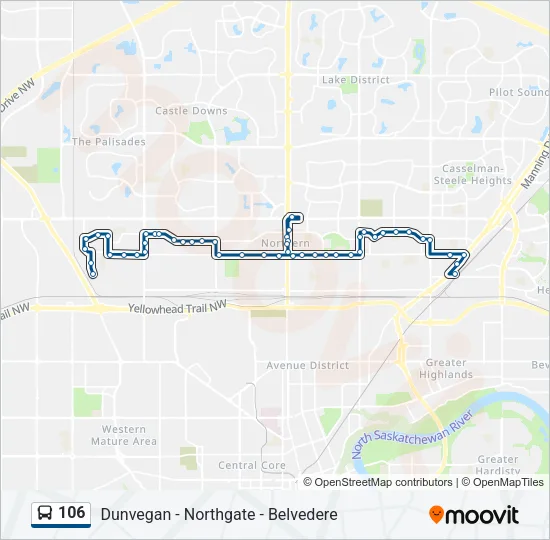 106 Bus Line Map