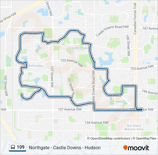 109 bus Line Map