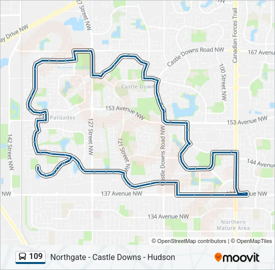 109 Bus Line Map