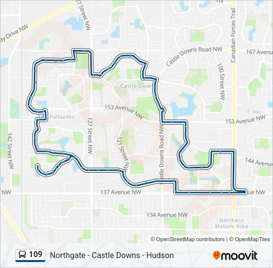 109 Bus Line Map