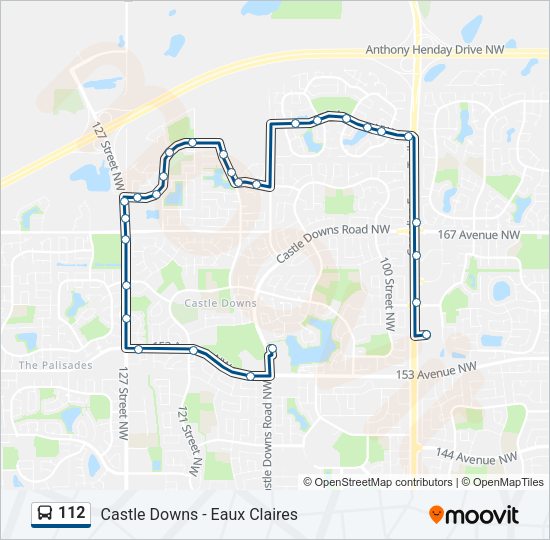 112 Bus Line Map