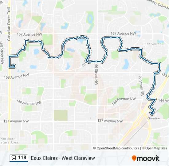 118 Bus Line Map