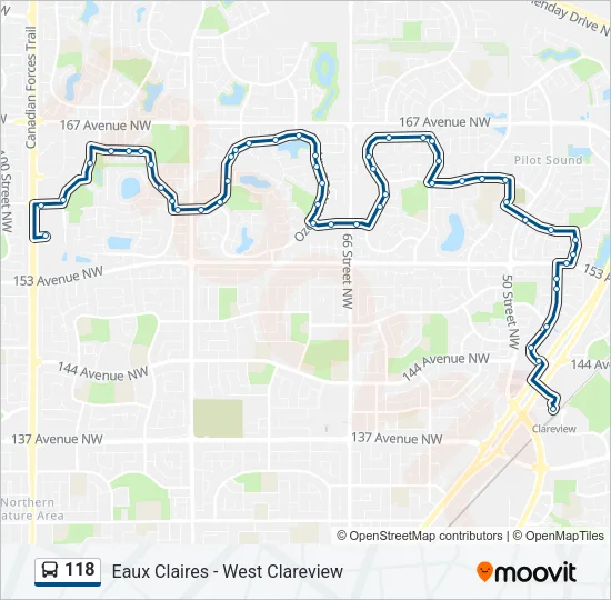 118 Bus Line Map