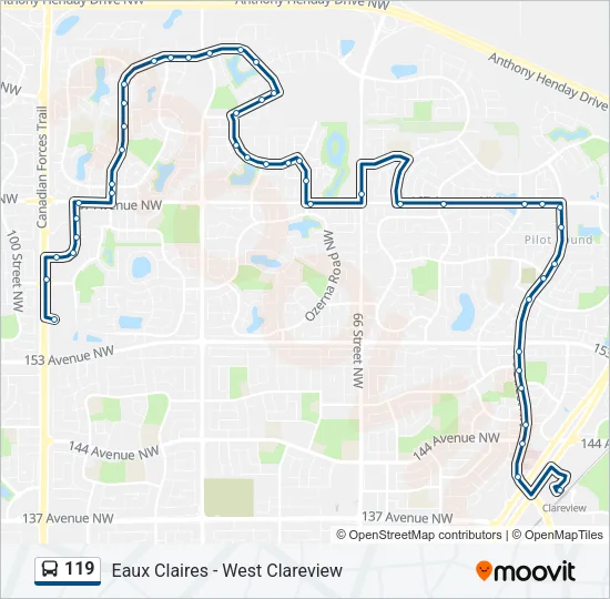 119 Bus Line Map