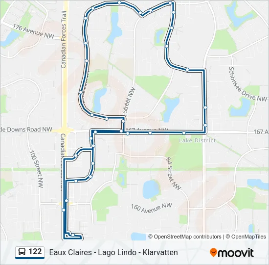 122 Bus Line Map