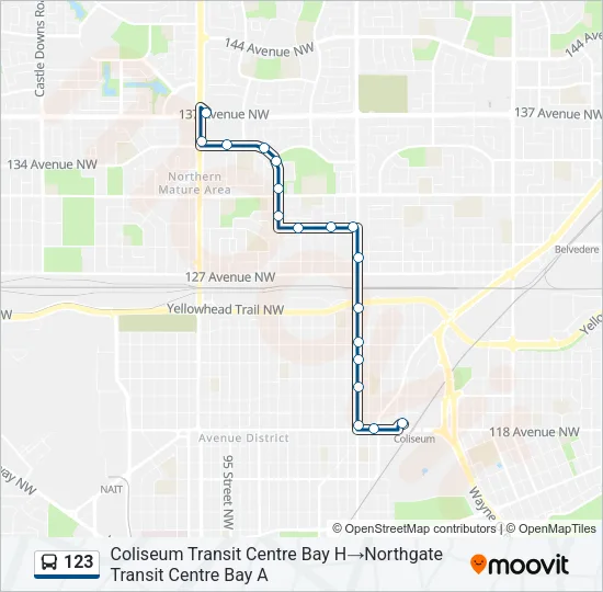 123 Bus Line Map