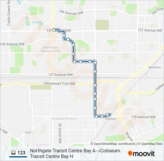123 Bus Line Map