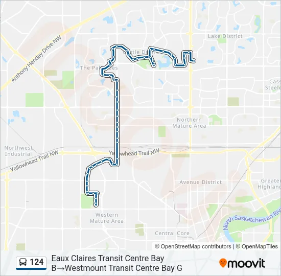 124 Bus Line Map