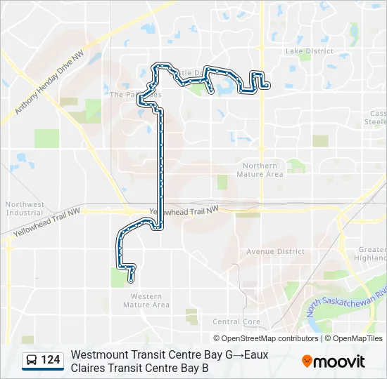 124 Bus Line Map