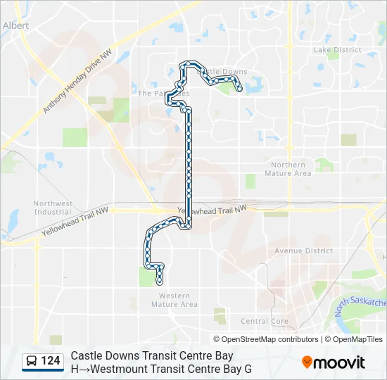124 Bus Line Map