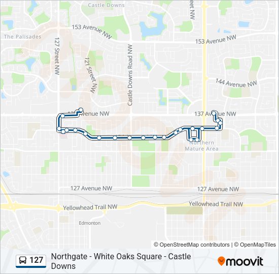 127 Bus Line Map